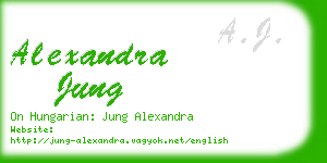 alexandra jung business card
